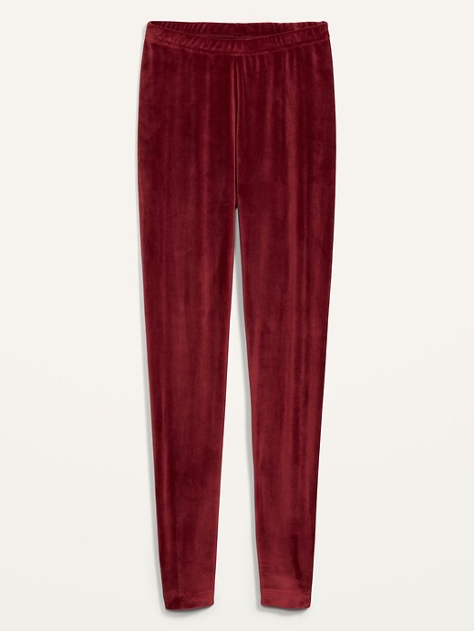 Image number 4 showing, High-Waisted Velour Leggings for Women