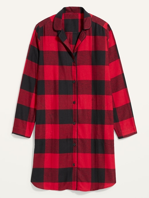 Old Navy Buffalo Plaid Flannel Nightgown for Women. 1