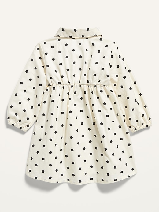 View large product image 2 of 2. Printed Long-Sleeve Shirt Dress for Baby