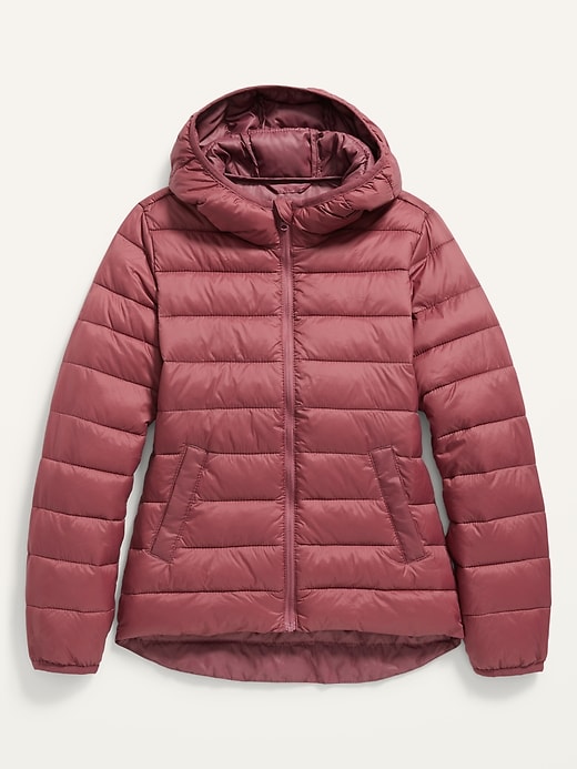 View large product image 1 of 1. Hooded Narrow-Channel Puffer Jacket for Girls