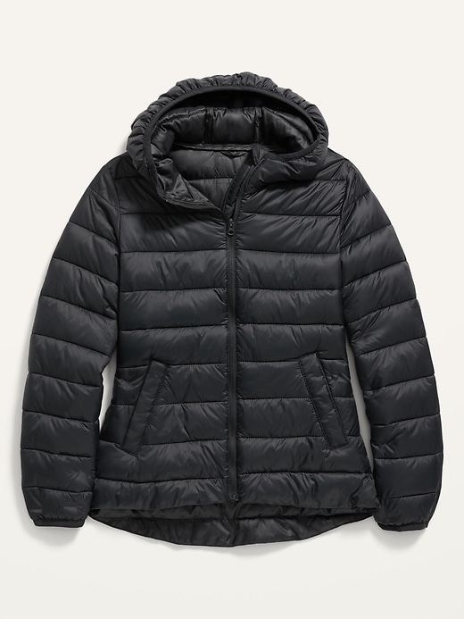 View large product image 1 of 2. Hooded Narrow-Channel Puffer Jacket for Girls