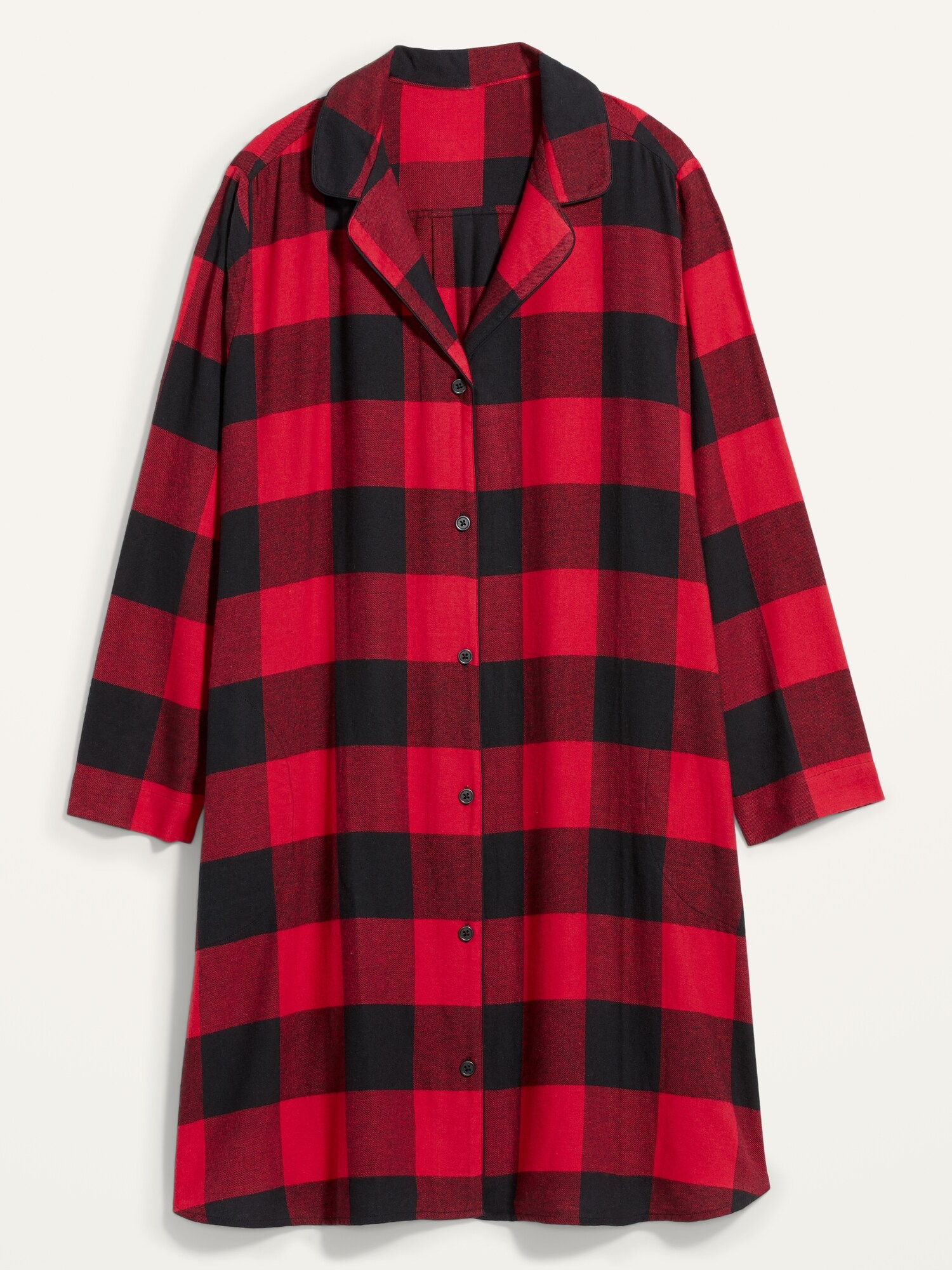 flannel nightgowns plus size