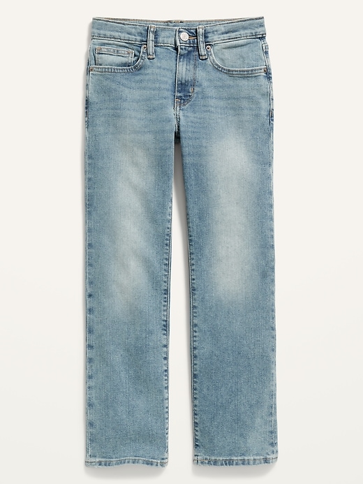 Old Navy Straight Built-In Flex Light-Wash Jeans For Boys. 1