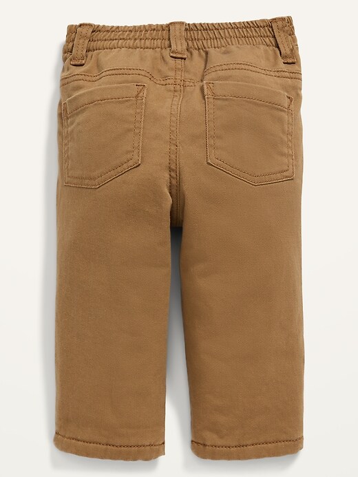 View large product image 2 of 2. Unisex Cozy-Lined Twill Pants for Baby