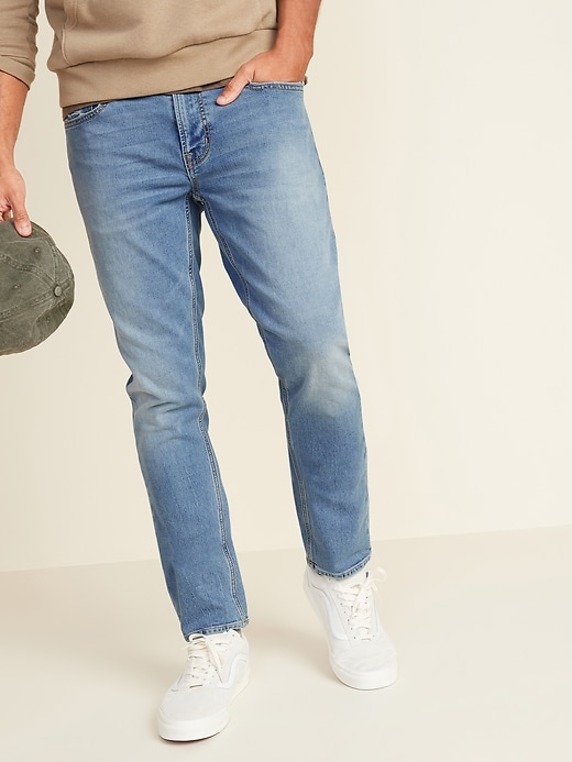 View large product image 1 of 3. Slim 24/7 Built-In Flex Medium-Wash Jeans