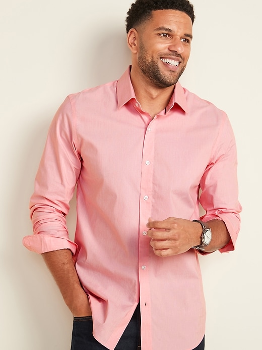 Old Navy All-New Slim-Fit Pro Signature Performance Dress Shirt for Men. 1