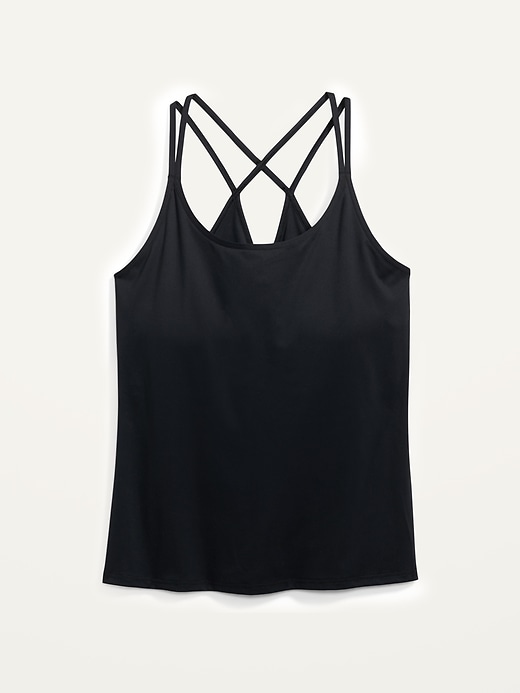 Image number 4 showing, Strappy PowerSoft Shelf-Bra Plus-Size Tank Top