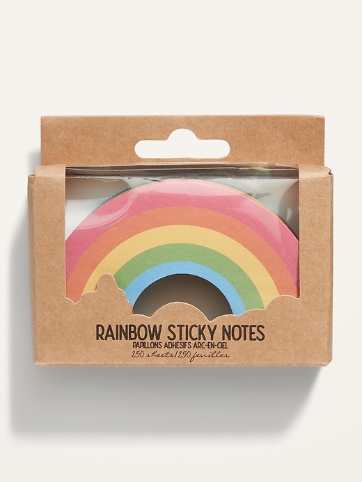 View large product image 1 of 1. IG Designs&#153 Rainbow Sticky Notes