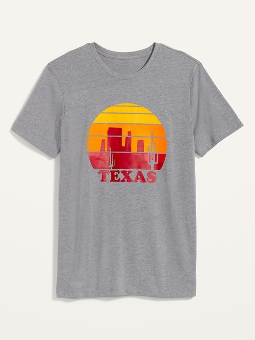 View large product image 1 of 1. Texas Graphic Soft-Washed Tee for Men
