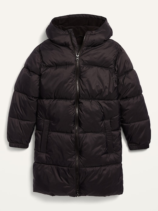 View large product image 1 of 1. Frost-Free Hooded Long Nylon Puffer Jacket For Boys