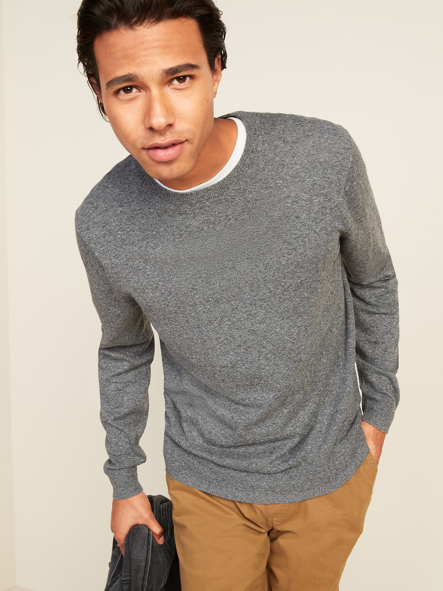 Marled Crew-Neck Sweater for Men | Old Navy