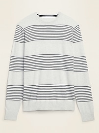 View large product image 3 of 3. Repeating Pinstripe Crew-Neck Sweater