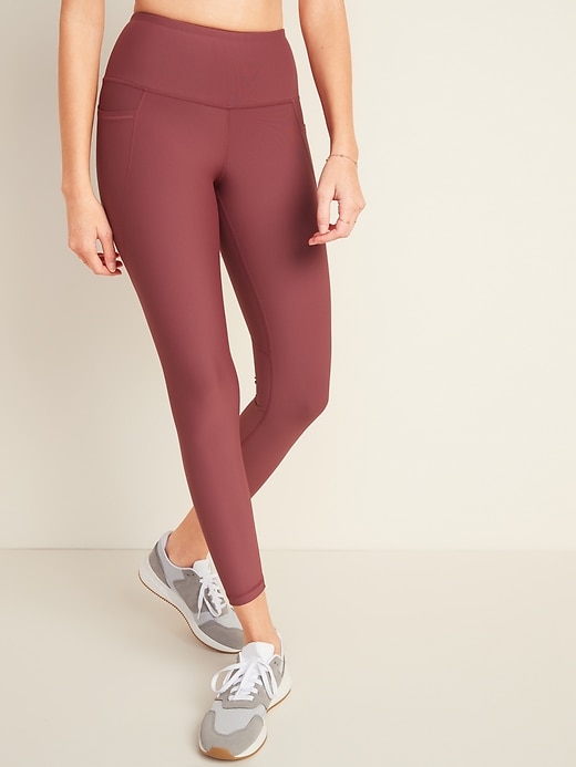 View large product image 1 of 2. High-Waisted PowerSoft 7/8 Leggings