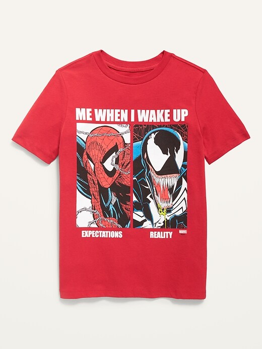 View large product image 1 of 2. Marvel Comics&#153 Spider-Man Gender-Neutral Tee For Kids