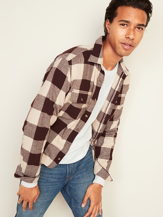 old navy flannel jeans
