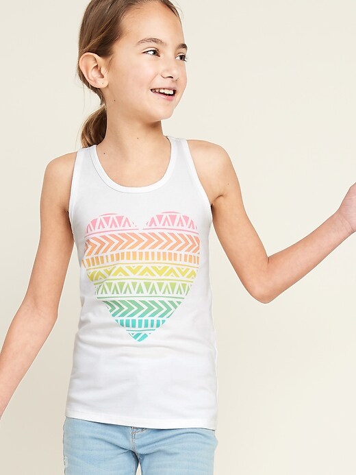View large product image 1 of 4. Logo-Graphic Racerback Tank Top for Girls