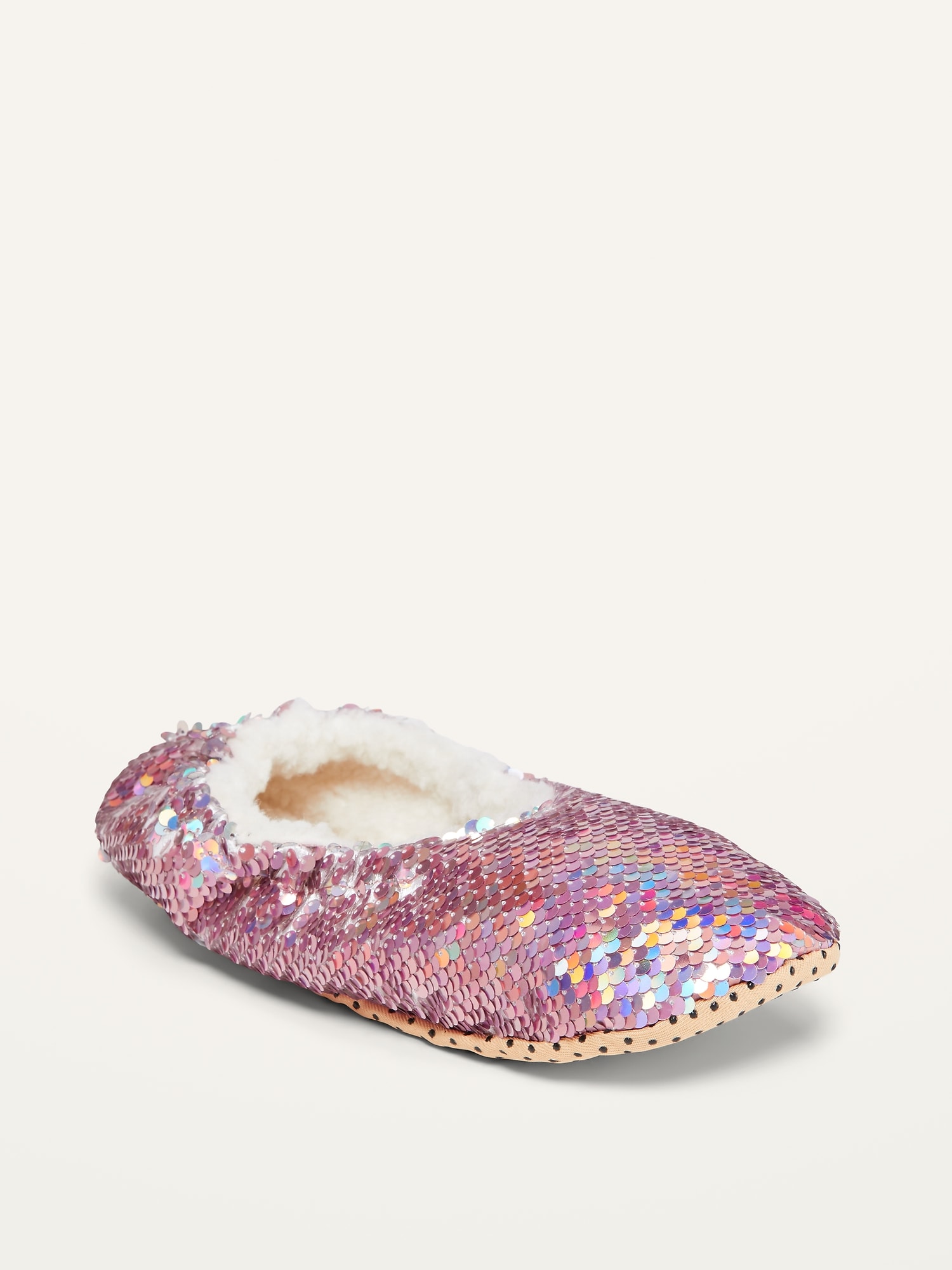 old navy sequin slippers
