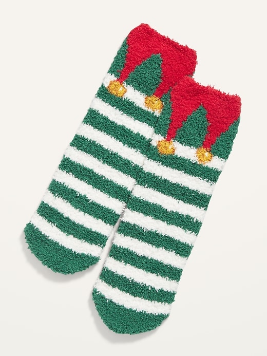View large product image 1 of 1. Gender-Neutral Printed Cozy Socks For Kids
