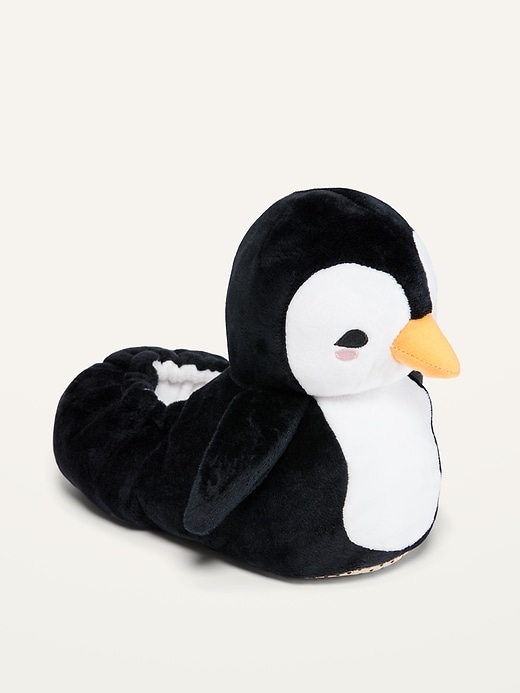 View large product image 1 of 3. Penguin Critter Slippers for Girls