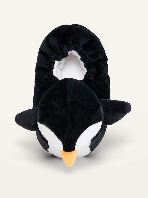 View large product image 2 of 3. Penguin Critter Slippers for Girls