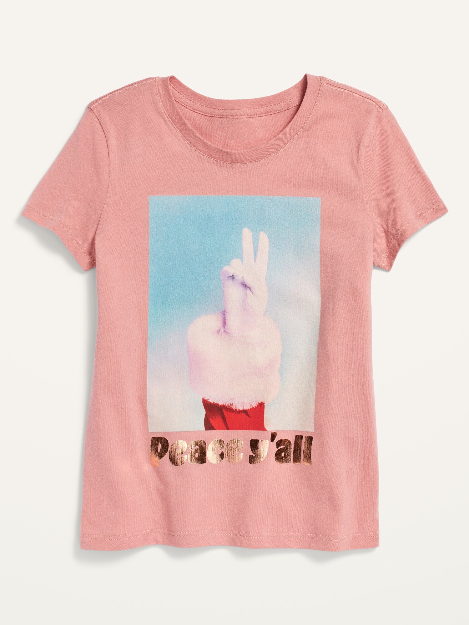 Short-Sleeve Holiday-Graphic Tee for Girls