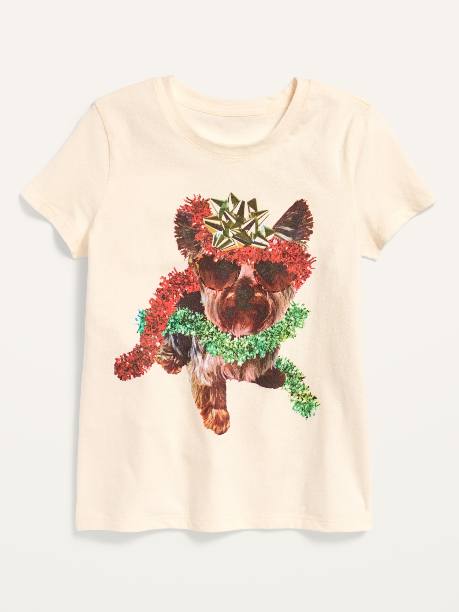 Short-Sleeve Holiday-Graphic Tee for Girls