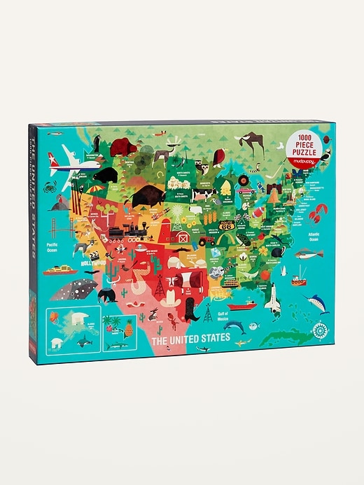 View large product image 1 of 1. Mudpuppy&#153 The United States 1000-Piece Puzzle for the Family