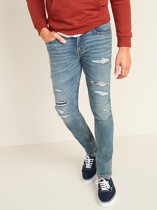 Image number 1 showing, Slim Built-In Flex Rip-and-Repair Jeans