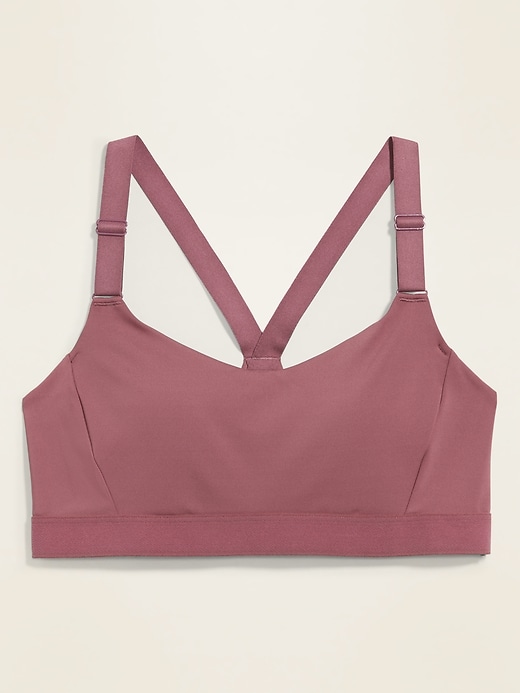 View large product image 2 of 2. Medium Support PowerSoft Adjustable-Strap Sports Bra XS-XXL