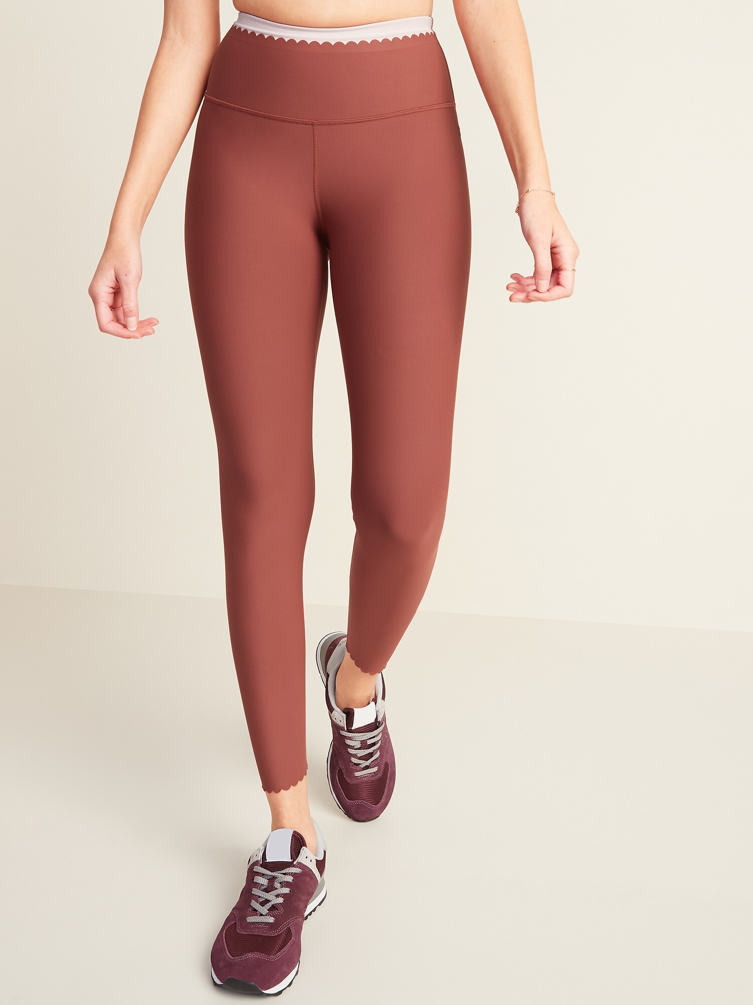 IVL Collective Scallop Active High Waist Leggings - ShopStyle