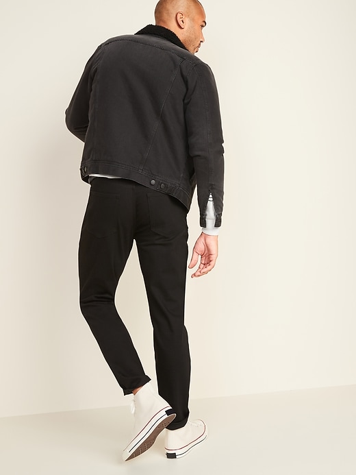 Image number 2 showing, Athletic Taper Built-In Flex Never-Fade Black Jeans