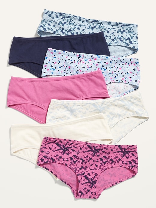 View large product image 1 of 1. Printed 7-Pack Hipster Underwear for Girls
