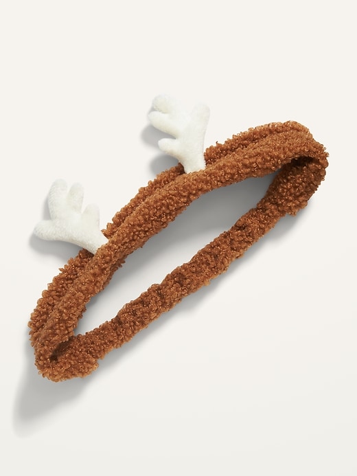 View large product image 1 of 1. Plush Reindeer Antlers Headband for Toddler