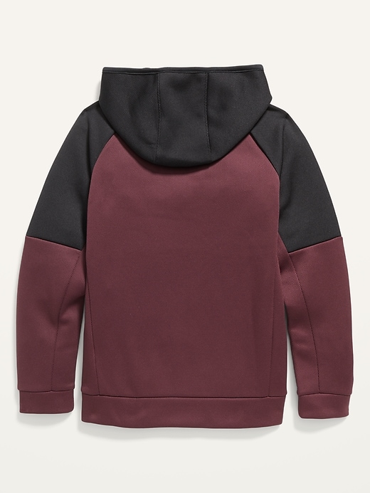 View large product image 2 of 2. Techie Fleece Color-Block Zip Hoodie For Boys