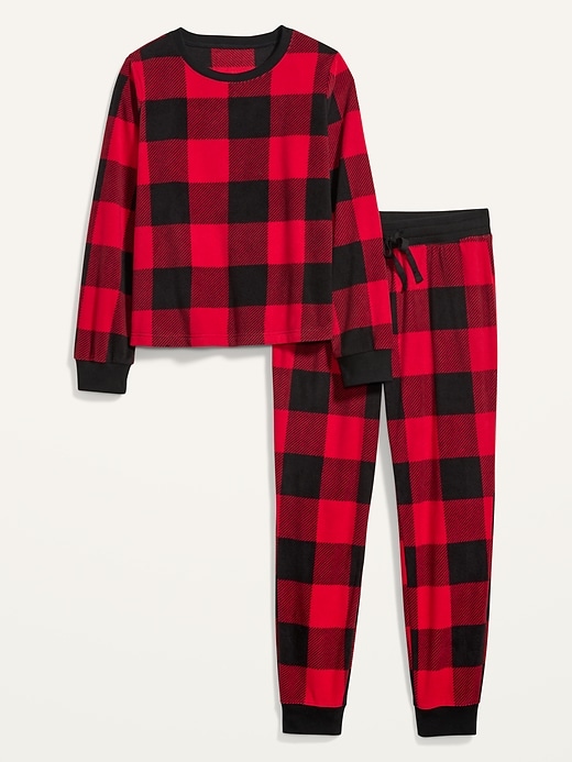 Image number 4 showing, Patterned Micro Performance Fleece Pajama Set