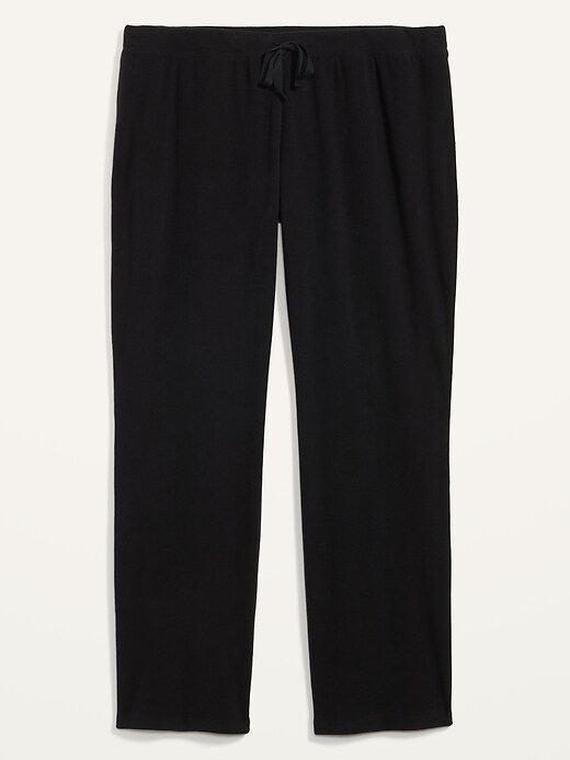 Image number 4 showing, Mid-Rise Cozy Micro Performance Fleece Plus-Size Pajama Pants
