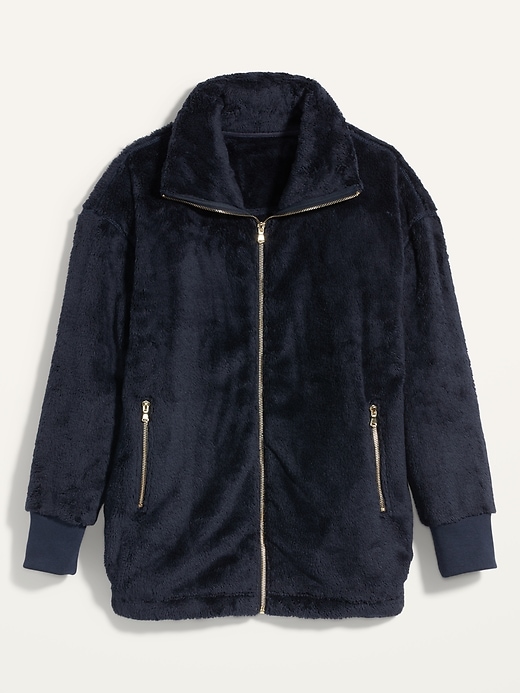 Image number 4 showing, Cozy Teddy Sherpa Long Zip Jacket