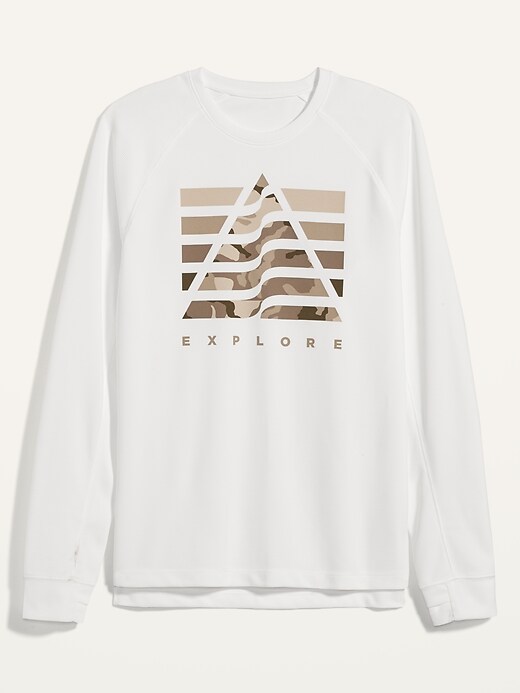 Image number 4 showing, Go-Dry Thermal-Knit Graphic Long-Sleeve Tee