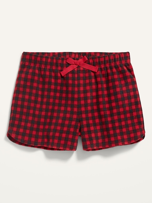 View large product image 2 of 2. Microfleece Pajama Shorts for Girls