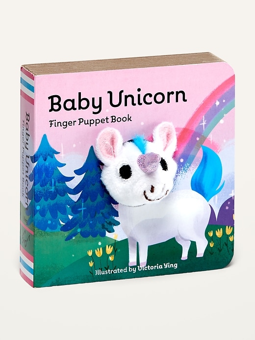 View large product image 1 of 1. "Baby Unicorn Finger Puppet Book" Board Book for Toddler & Baby