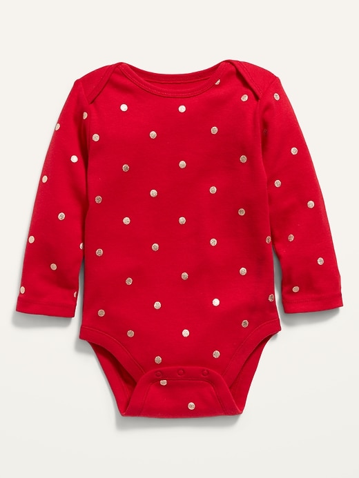 Unisex Printed Long-Sleeve Bodysuit for Baby | Old Navy