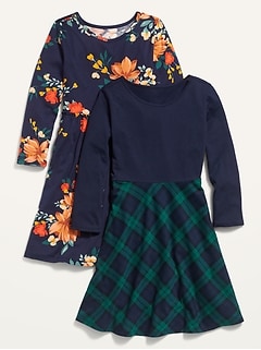 old navy plaid swing dress