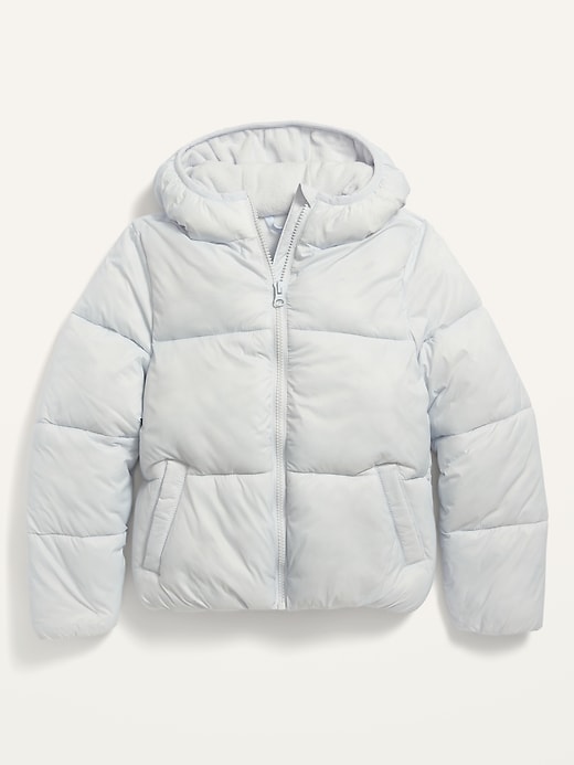 View large product image 1 of 1. Wind-Resistant Frost-Free Puffer Jacket for Girls