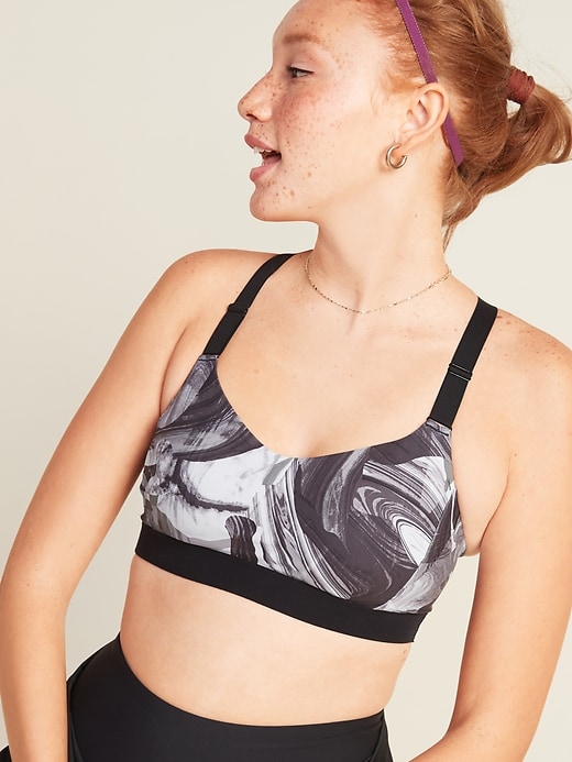 View large product image 1 of 2. Medium Support PowerSoft Adjustable-Strap Sports Bra XS-XXL