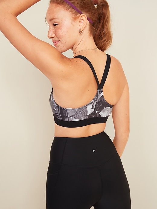 View large product image 2 of 2. Medium Support PowerSoft Adjustable-Strap Sports Bra XS-XXL