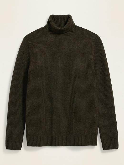 View large product image 2 of 2. Textured Roll-Neck Sweater