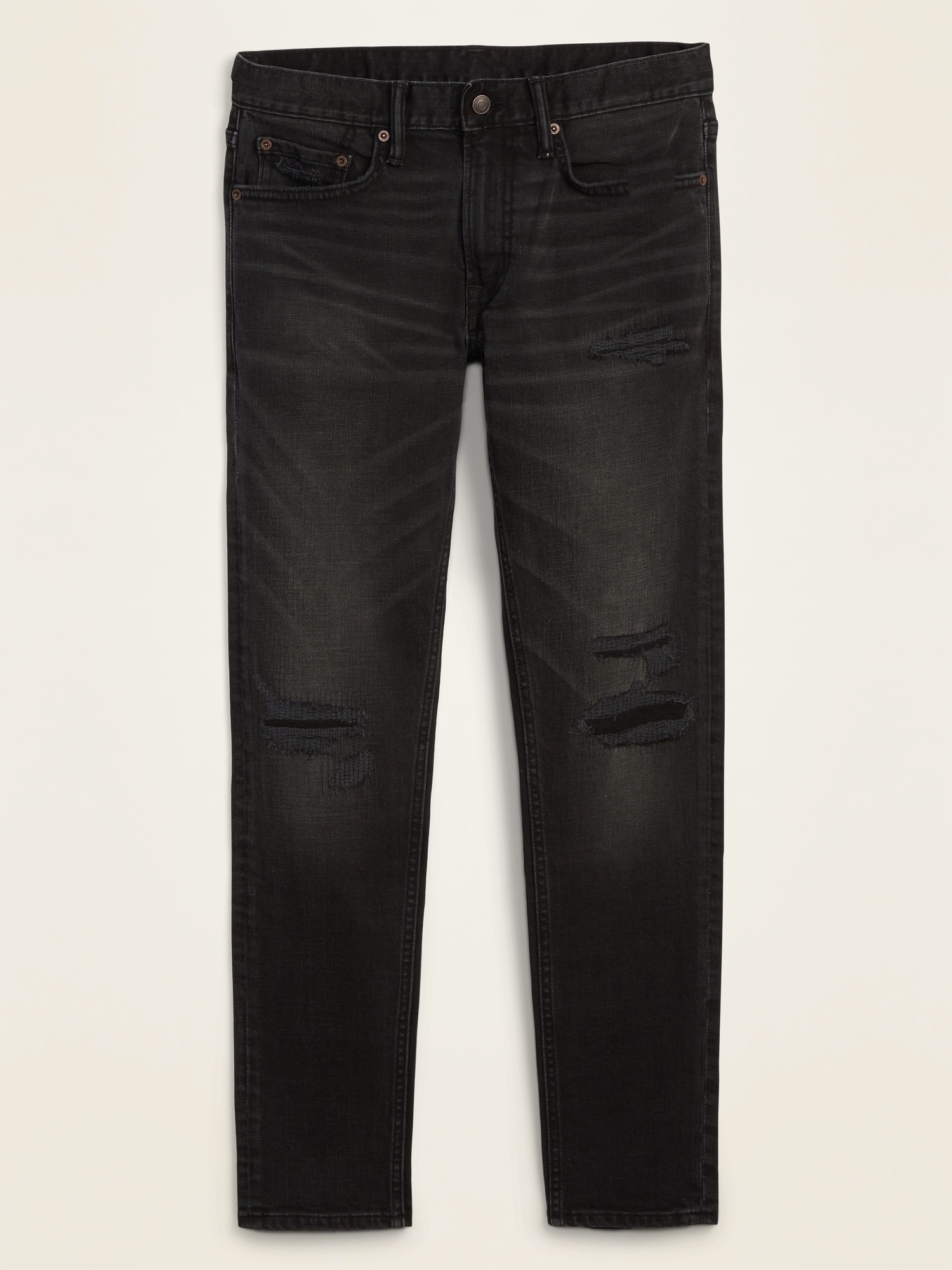 black premium skinny flex jeans