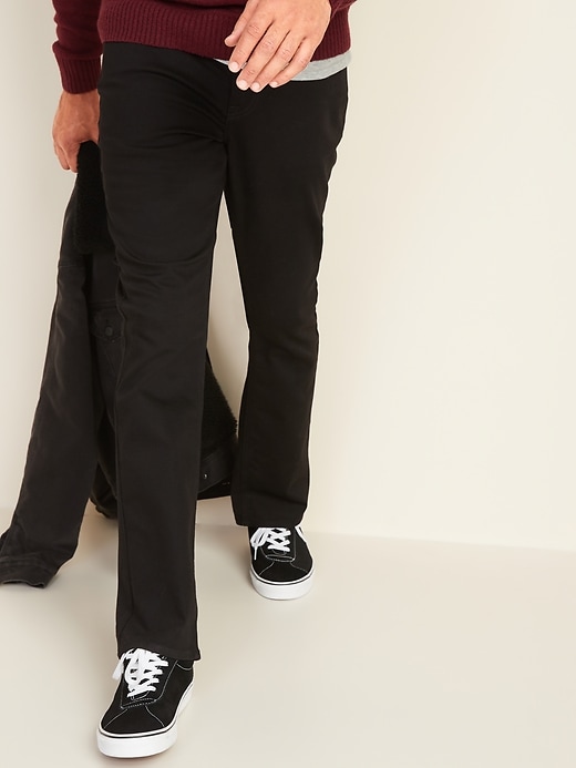 Oldnavy Boot-Cut Built-In Flex Never-Fade Black Jeans for Men