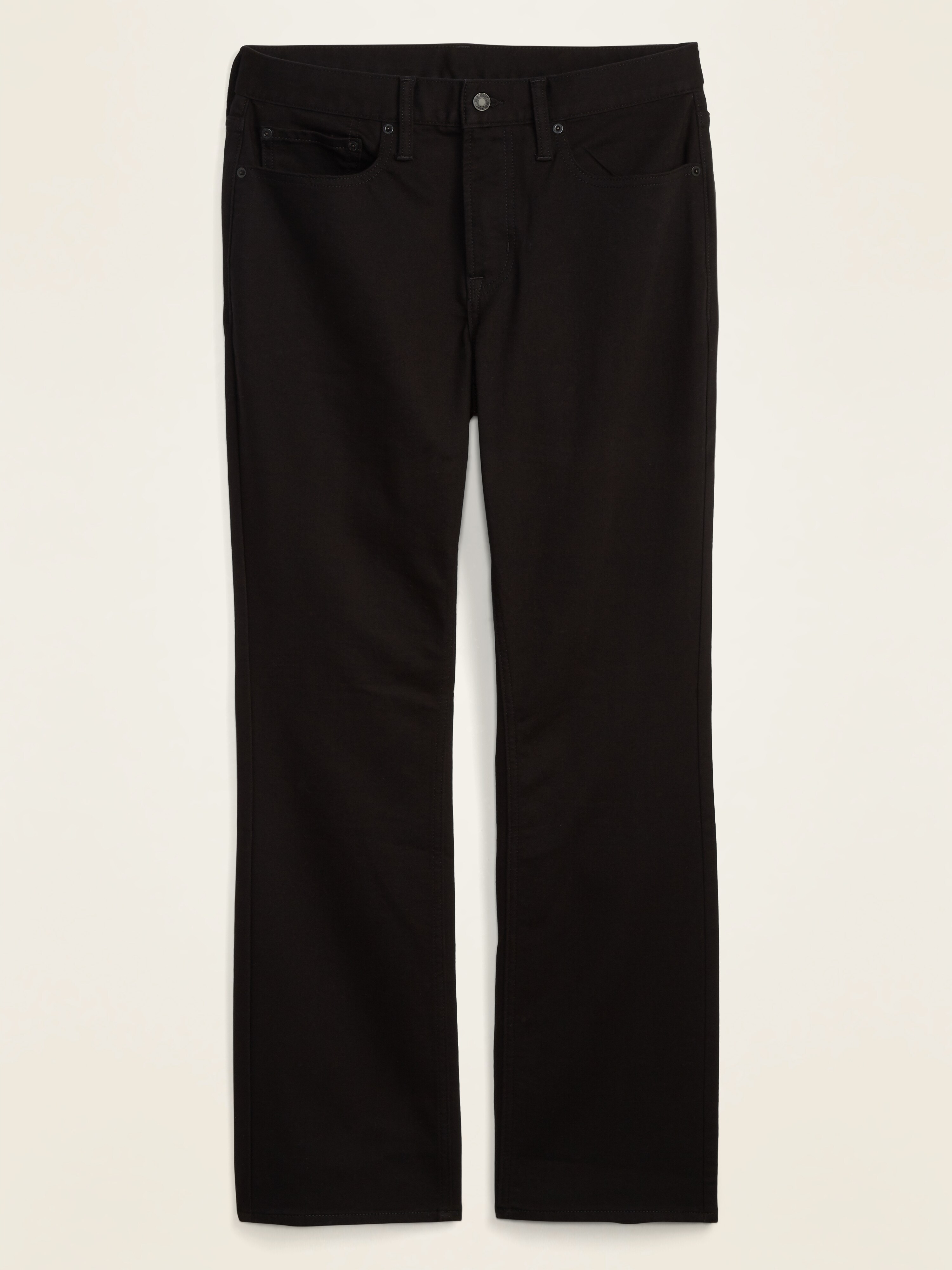 Boot-Cut Built-In Flex Never-Fade Black Jeans