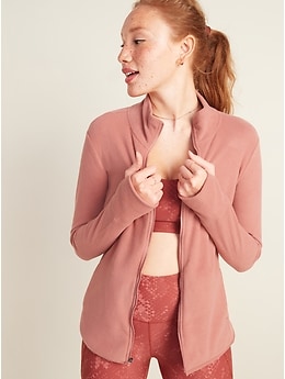 Micro Performance Fleece Zip-Front Jacket for Women